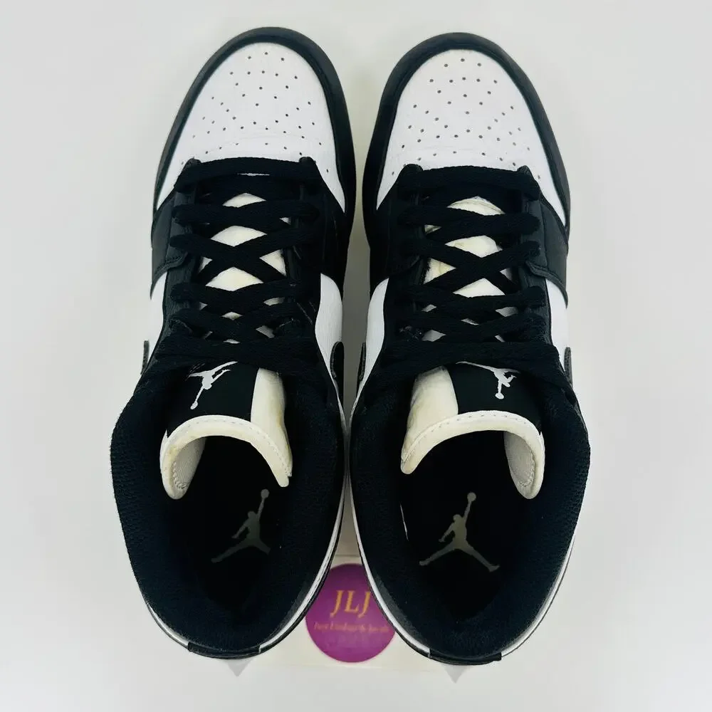 Jordan 1 Low TD Football Cleats 'Panda' Black White FJ6245-100 Men's Size 9